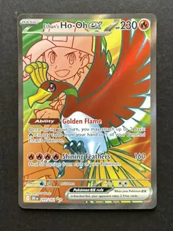 Pokemon Cards Ethan's Ho-Oh ex 209/182 Destined Rivals Ultra Rare NM - Image 1