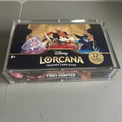 Disney Lorcana The First Chapter Booster Box 1st Print CM2,unopened,With Case - Image 1
