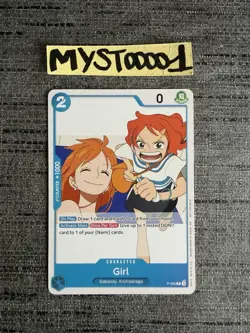 Carte One Piece Nami Girl P-096 Promo Card Pre-Release Participation English - Image 1