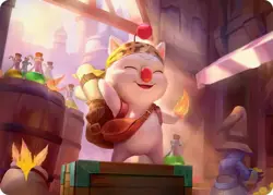 Stiltzkin, Moogle Merchant Art Card (Gold-Stamped Planeswalker Symbol) [FINAL - Image 1