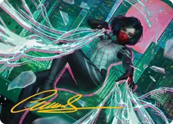 Silk, Web Weaver Art Card (29/54) (Gold-Stamped Signature) [Marvel's Spider-Man - Image 1