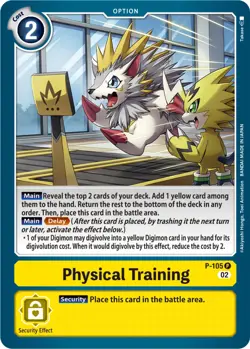 Physical Training [P-105] (Blast Ace Box Topper) [Promotional Cards] - Image 1