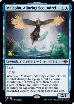 Malcolm, Alluring Scoundrel [The Lost Caverns of Ixalan Prerelease Cards] - Image 1
