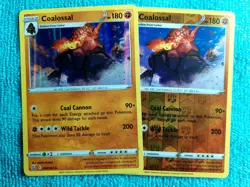 Coalossal Holo Rare 080/163 + Reverse Holo Rare Battle Styles NM Pokemon Card - Image 1