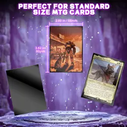 MTG Card Sleeves 100CT Fallout Sunset, Matte Art Card Sleeves, Matte Back & G... - Image 4