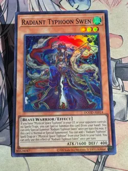 Yugioh Asian English Radiant Typhoon Swen DOOD-AE014 Super rare NM - Image 1