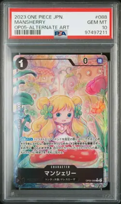 PSA 10 - Mansherry OP05-088 R One Piece Japanese Awakening of the New Era - Image 1