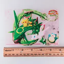 Rayquaza Mew Snorlax Pikachu Pokemon Center Tokyo Clear Card From Japan - Image 2