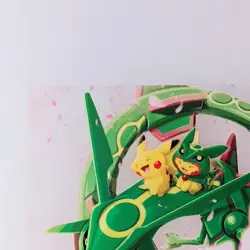 Rayquaza Mew Snorlax Pikachu Pokemon Center Tokyo Clear Card From Japan - Image 3