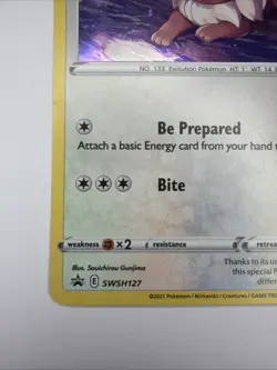 Eevee SWSH127 SWSH: Sword & Shield Black Star Promo Pokemon Card - Image 4