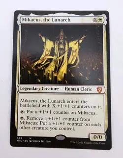 MTG Mikaeus, the Lunarch - Innistrad: Midnight Hunt Commander #089 • Error Card - Image 1