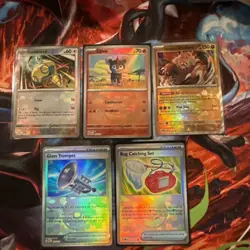 Pokemon TCG Prismatic Evolutions Poke/Master Ball Reverse Holo Lot of 5 cards - Image 1