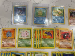 114 Card Pokemon WOTC Jungle, Fossil, Team Rocket All 1st Edition Lot (LP-MP) - Image 2
