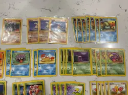 114 Card Pokemon WOTC Jungle, Fossil, Team Rocket All 1st Edition Lot (LP-MP) - Image 3
