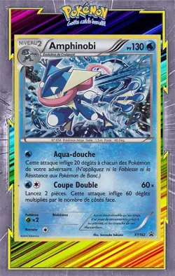 🌈Amphinobi Holo Promo - XY162 - Carte Pokemon Francaise - Image 1
