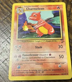 Pokemon Charmeleon 035/130 Base Set 2 Regular LP-NM - Image 1