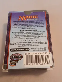 Magic The Gathering Apocalypse Pandemonium Deck Empty No Mtg Cards - Image 3