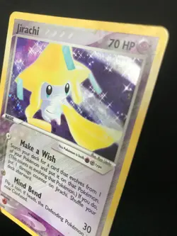 Jirachi 8/101 EX Hidden Legends set 2004 Pokemon holo rare card MP - Image 2