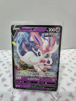 Pokemon TCG - Sylveon V 074/203 - Evolving Skies - Double Rare - NM/M - Image 1