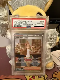 Pokemon 2024 Jasmine's Gaze 233/191 Special Illustration Rare Holo PSA 10 - Image 1