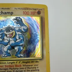 Pokemon TCG Machamp Base Set 8/102 Holo 1st Edition Holo Rare HP - Image 4