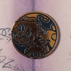 Pokemon TCG Collectible Flip Coin, Landorus THERIAN FORM Rare Orange Holo NM - Image 1