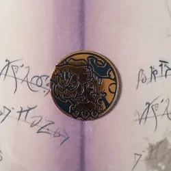 Pokemon TCG Collectible Flip Coin, Landorus THERIAN FORM Rare Orange Holo NM - Image 3