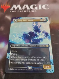 Mtg. Aang, Swift Savior. Foil Borderless. Avatar: The Last Airbender. Pack Fresh - Image 1