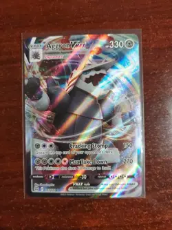 Aggron VMAX 097/172 SWSH09: Brilliant Stars Ultra Rare Pokemon Card - NM - Image 1