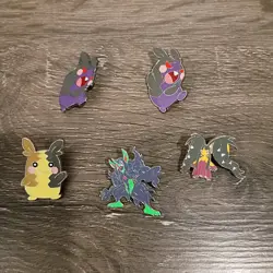 Morpeko Grimmsnarl Mawile Official Pokemon Pin Lot Of 5 Champion’s Path 2020 - Image 1