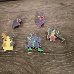 Morpeko Grimmsnarl Mawile Official Pokemon Pin Lot Of 5 Champion’s Path 2020 - Image 2