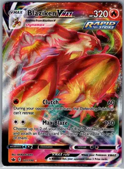 Blaziken VMAX 021/198 SWSH06: Chilling Reign - Pokemon Card - NM - Image 1