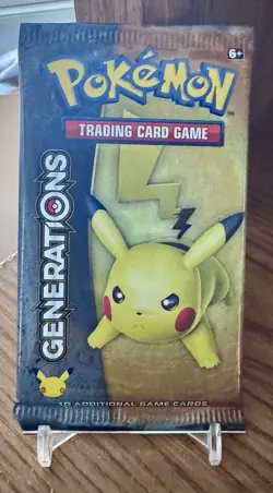 Pokemon TCG Factory Sealed Generations Booster Pack Pikachu Art - Image 1