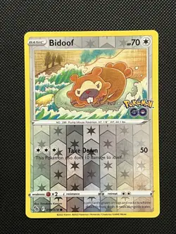 Pokemon Go - Bidoof - 059/078 - Reverse Holo - M/NM - Image 2