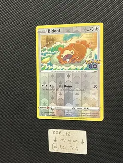 Pokemon Go - Bidoof - 059/078 - Reverse Holo - M/NM - Image 4