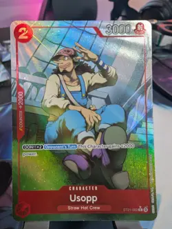 One Piece TCG English Usopp ST21-002 Alt Art Parallel - Image 1