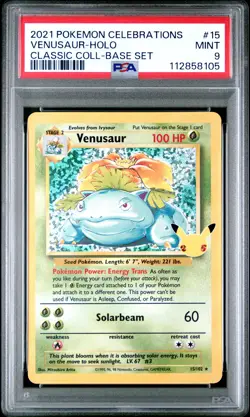 PSA 9 Venusaur 15/025 Holo Celebrations Pokemon Card #2 - Image 1