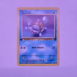 Pokemon Card - Squirtle Team Rocket 68/82 Common 1st Edition - Image 1