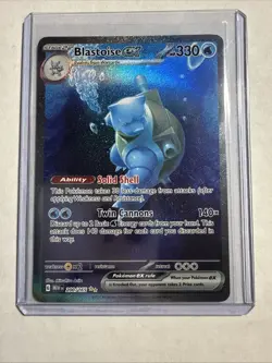 Pokemon Scarlet & Violet 151 TCG Blastoise EX 200/165 Sir Special Illustration - Image 1