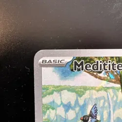 Pokemon TCG Meditite 153/142 ☆ Sv07: Stellar Crown Holo Full Art Near Mint - Image 2