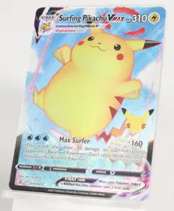 Surfing Pikachu VMAX 009/025 Holo Illustration Pokemon TCG Card - Image 1