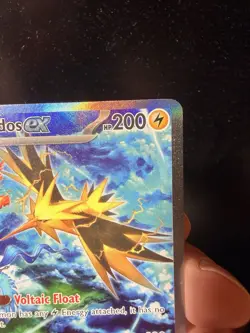 Pokemon TCG Zapdos EX Scarlet & Violet 151 Sir NM/LP Condition - Image 3