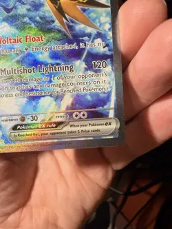 Pokemon TCG Zapdos EX Scarlet & Violet 151 Sir NM/LP Condition - Image 4