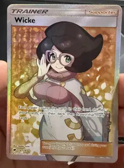 Pokemon Sun & Moon Burning Shadows Wicke 147 LP+ Slightly Misaligned Texture - Image 1