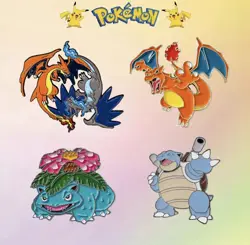 Lot of 4 Pokemon Pins - Image 1