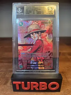 2025 ONE PIECE CARRYING ON HIS WILL RED MANGA ALT ART MONKEY D. LUFFY BGS 9.5 - Image 5