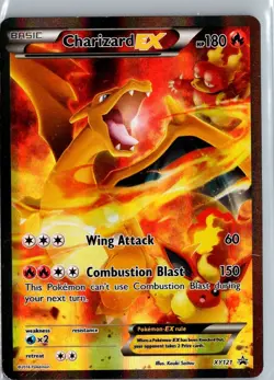 Pokemon TCG Charizard EX XY121 Black Star Promo 2016 Holo Rare Card MP-LP - Image 1