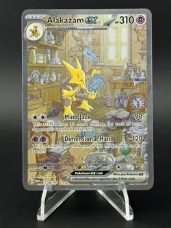 Pokemon Alakazam EX TCG Card 201/165 SV Scarlet & Violet 151 NM Condition - Image 1