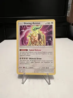 Pokemon Shining Arceus Legends Card 57/73 SM Shiny Holo Rare - Image 1