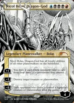 Nicol Bolas, Dragon-God (Borderless) [Secret Lair Drop Series] Foil Near Mint - Image 1